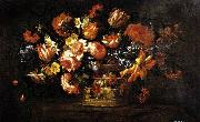PASSEROTTI, Bartolomeo Basket of Flowers oil painting